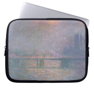 Claude Monet The Thames with Charing Cross Laptop Sleeve