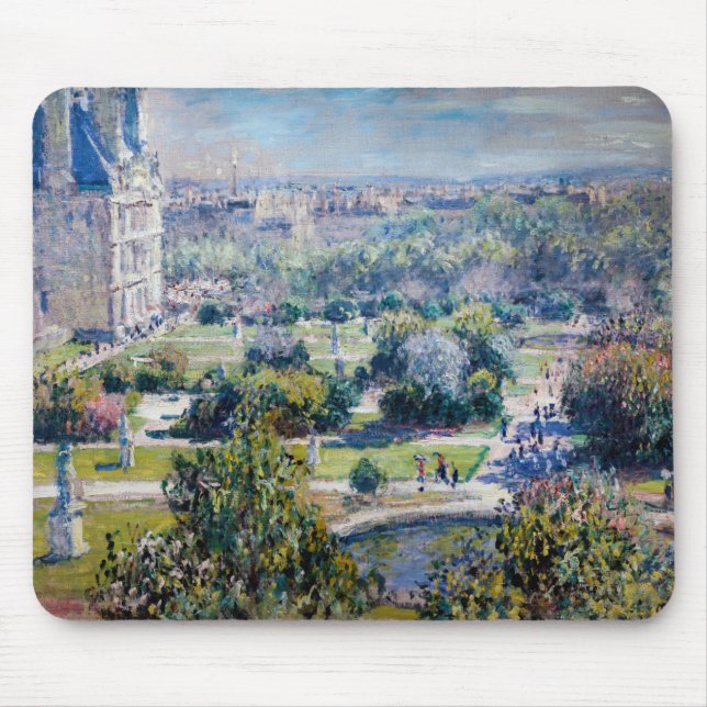 Claude Monet - The Tuileries Gardens Mouse Pad (Front)