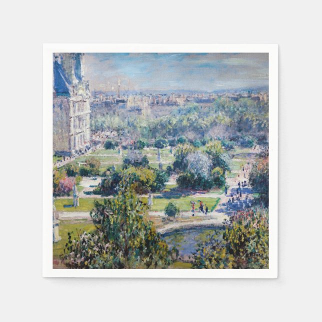 Claude Monet - The Tuileries Gardens Napkin (Front)