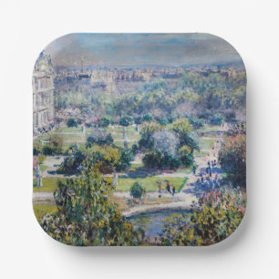 Claude Monet - The Tuileries Gardens Paper Plate