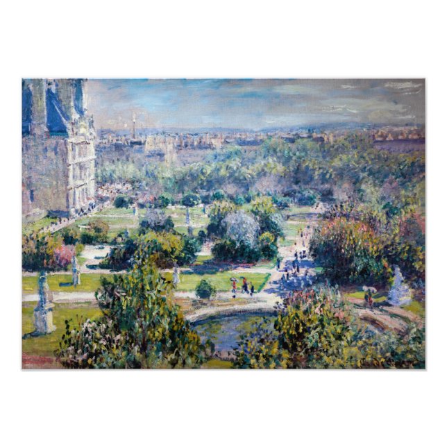 Claude Monet - The Tuileries Gardens Photo Print (Front)