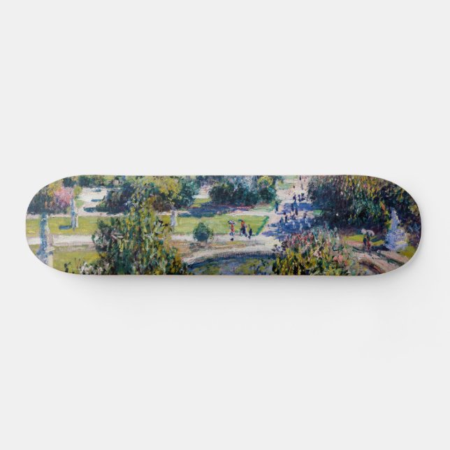 Claude Monet - The Tuileries Gardens Skateboard (Horz)