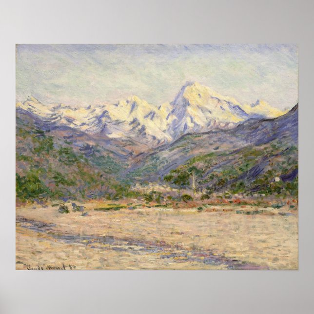 Claude Monet | The Valley of the Nervia Poster (Front)