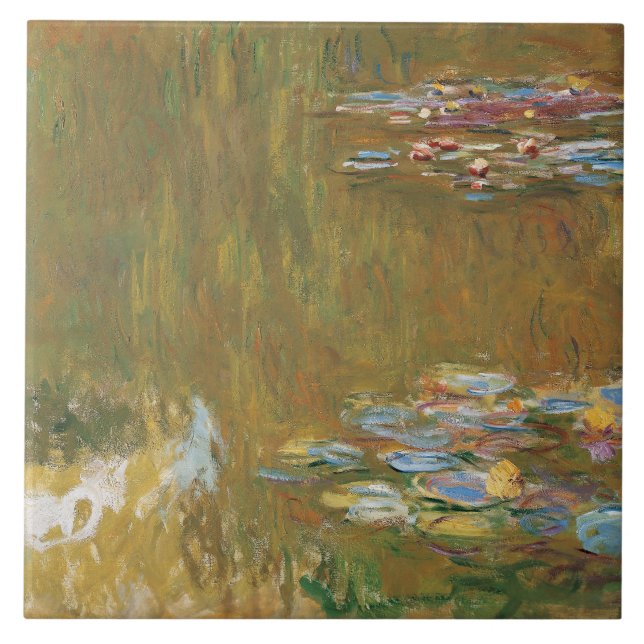 Claude Monet - The Water Lily Pond Tile (Front)