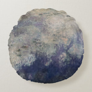 Claude Monet The Waterlilies The Clouds 1915-26 Round Cushion