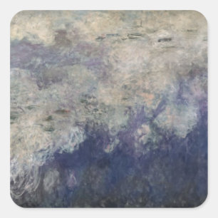 Claude Monet The Waterlilies The Clouds 1915-26 Square Sticker