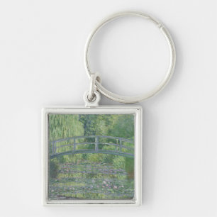 Claude Monet   The Waterlily Pond: Green Harmony Key Ring