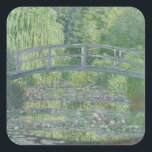 Claude Monet | The Waterlily Pond: Green Harmony Square Sticker<br><div class="desc">The Waterlily Pond: Green Harmony,  1899 | by Claude Monet | Art Location: Musee d'Orsay,  Paris,  France | French Artist | Image Collection Number: XIR16688</div>