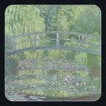 Claude Monet | The Waterlily Pond: Green Harmony Square Sticker<br><div class="desc">The Waterlily Pond: Green Harmony,  1899 | by Claude Monet | Art Location: Musee d'Orsay,  Paris,  France | French Artist | Image Collection Number: XIR16688</div>