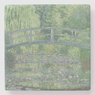 Claude Monet   The Waterlily Pond: Green Harmony Stone Coaster