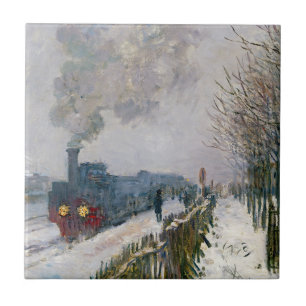 Claude Monet - Train in the Snow / The Locomotive Ceramic Tile