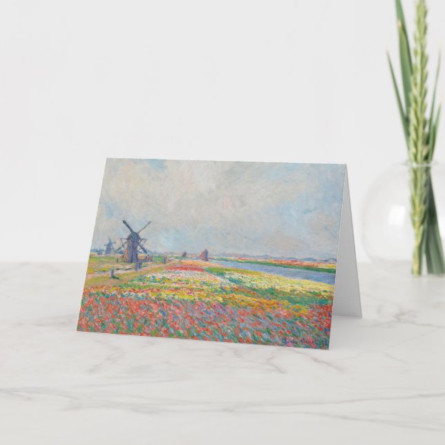 Claude Monet - Tulip Fields near The Hague Card (Front)
