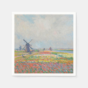 Claude Monet - Tulip Fields near The Hague Napkin