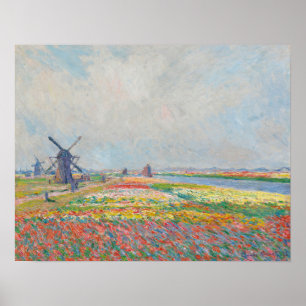 Claude Monet - Tulip Fields near The Hague Poster