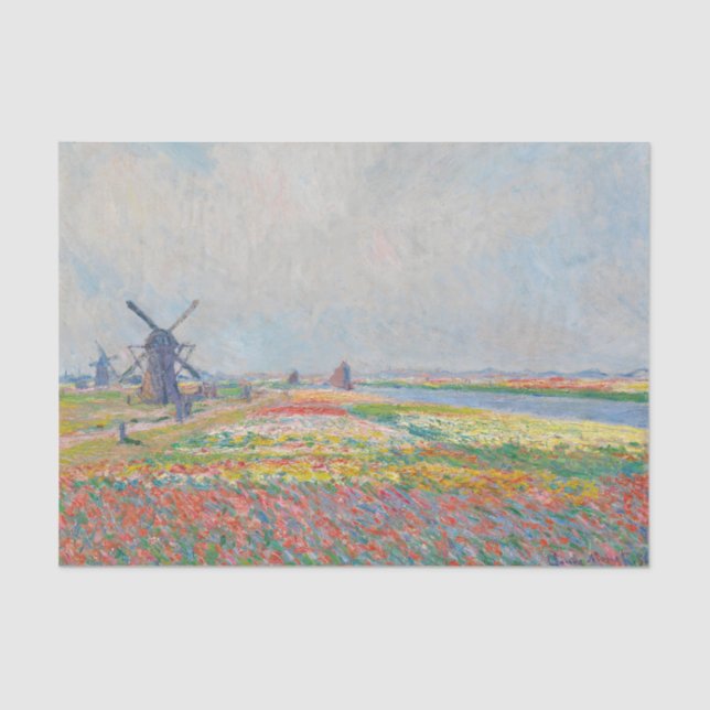 Claude Monet - Tulip Fields near The Hague Tissue Paper (Front)