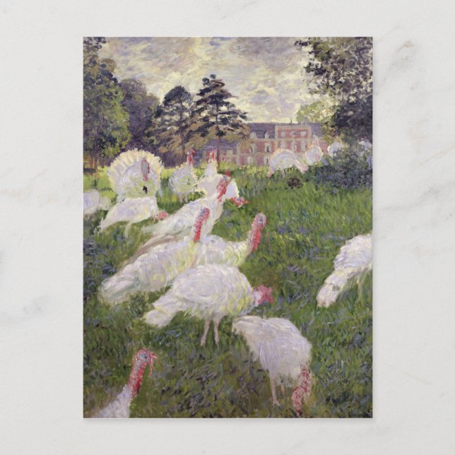 Claude Monet | Turkeys at Chateau de Rottembourg Postcard (Front)