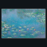 Claude Monet Turquoise Decoupage Water Lilly Tissue Paper<br><div class="desc">Claude Monet Turquoise Decoupage Water Lilly</div>