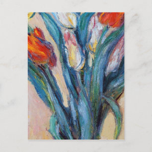 Claude Monet - Vase Of Tulips Postcard