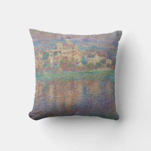 Claude Monet - Vetheuil, Sunset Cushion