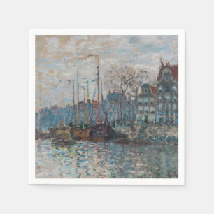 Claude Monet - View of Amsterdam Napkin