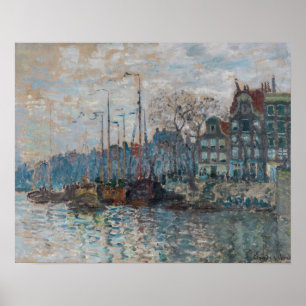 Claude Monet - View of Amsterdam Poster