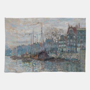Claude Monet - View of Amsterdam Tea Towel