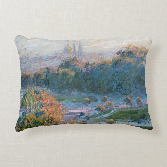 Claude Monet - View of the Tuileries, Study Decorative Cushion (Front)