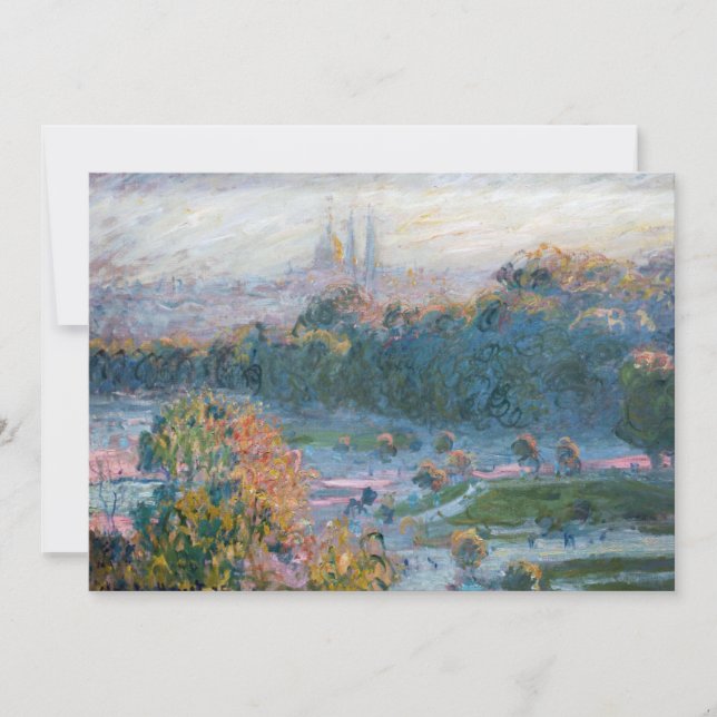 Claude Monet - View of the Tuileries, Study Invitation (Front)