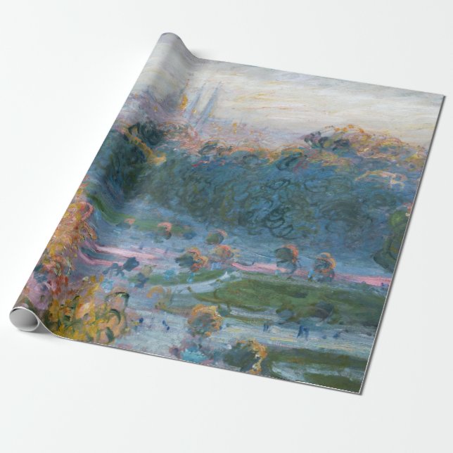 Claude Monet - View of the Tuileries, Study Wrapping Paper (Unrolled)