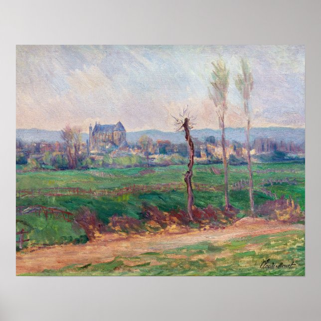 Claude Monet - View of Vernon Poster (Front)