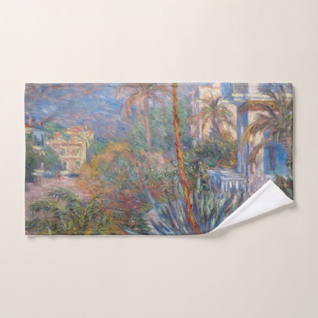 Claude Monet - Villas at Bordighera Bath Towel Set (Hand Towel)
