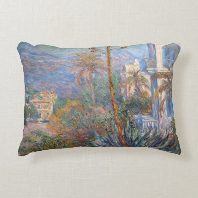 Claude Monet - Villas at Bordighera Decorative Cushion (Front)