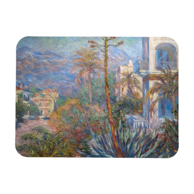 Claude Monet - Villas at Bordighera Magnet (Horizontal)