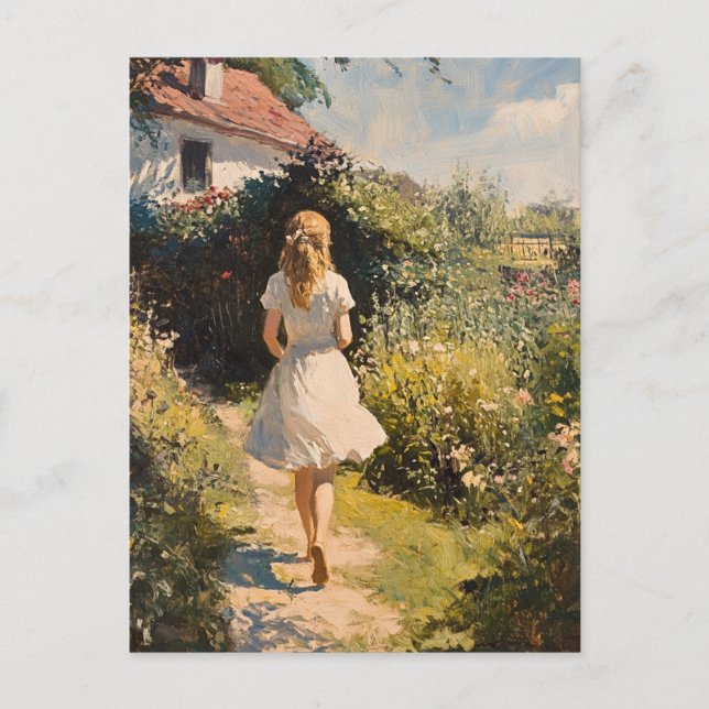 Claude Monet Vintage Postcard (Front)