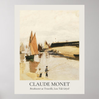 Claude Monet Vintage Wall Art 11x14 Ratio