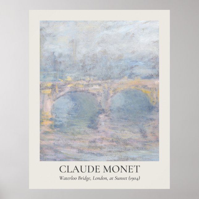 Claude Monet Vintage Wall Art 11x14 Ratio (Front)