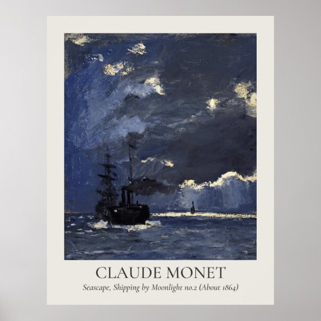 Claude Monet Vintage Wall Art 11x14 Ratio (Front)