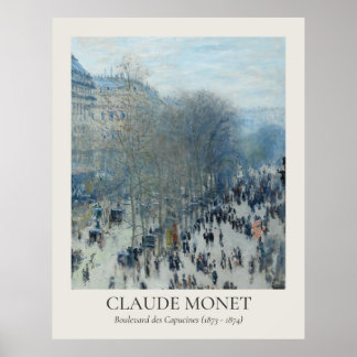 Claude Monet Vintage Wall Art 11x14 Ratio
