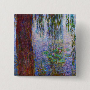 Claude Monet - Water Lilies 15 Cm Square Badge