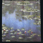 Claude Monet, Water Lilies, 1906, Blue Shower Curtain<br><div class="desc">Shower curtain with the Claude Monet art painting called "Water Lilies". "Water Lilies",  1906 painting is a painting with white and pink water lilies on a green and blue background. Customisable.</div>