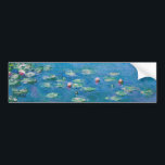 Claude Monet - Water Lilies 1906 Bumper Sticker<br><div class="desc">Water Lilies (Nympheas) - Claude Monet,  Oil on Canvas,  1906</div>