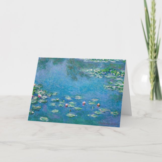 Claude Monet - Water Lilies 1906 Card (Front)