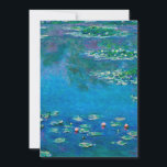 Claude Monet - Water Lilies 1906 Holiday Card<br><div class="desc">Claude Monet - Water Lilies 1906. Famous art painting.</div>