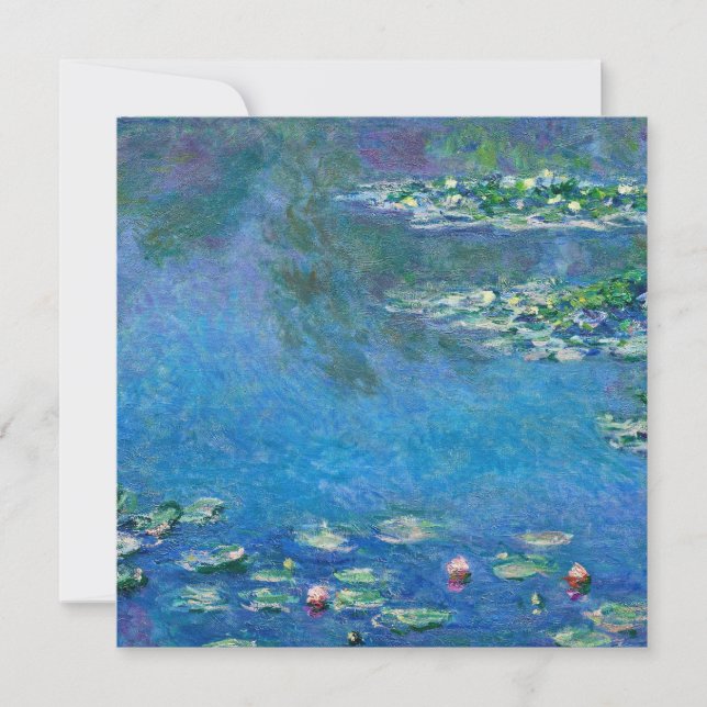 Claude Monet - Water Lilies 1906 Invitation (Front)