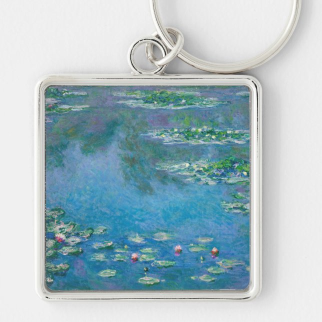 Claude Monet - Water Lilies 1906 Key Ring (Front)