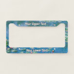 Claude Monet - Water Lilies 1906 Licence Plate Frame<br><div class="desc">Water Lilies (Nympheas) - Claude Monet,  Oil on Canvas,  1906</div>