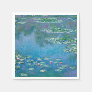 Claude Monet - Water Lilies 1906 Napkin