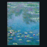 Claude Monet - Water Lilies 1906 Notebook<br><div class="desc">Water Lilies (Nympheas) - Claude Monet,  Oil on Canvas,  1906</div>