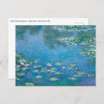 Claude Monet - Water Lilies 1906 Postcard<br><div class="desc">Water Lilies (Nympheas) - Claude Monet,  Oil on Canvas,  1906</div>