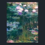 Claude Monet - Water Lilies, 1914 Poster<br><div class="desc">Claude Monet - Water Lilies,  1914 Famous art painting.</div>